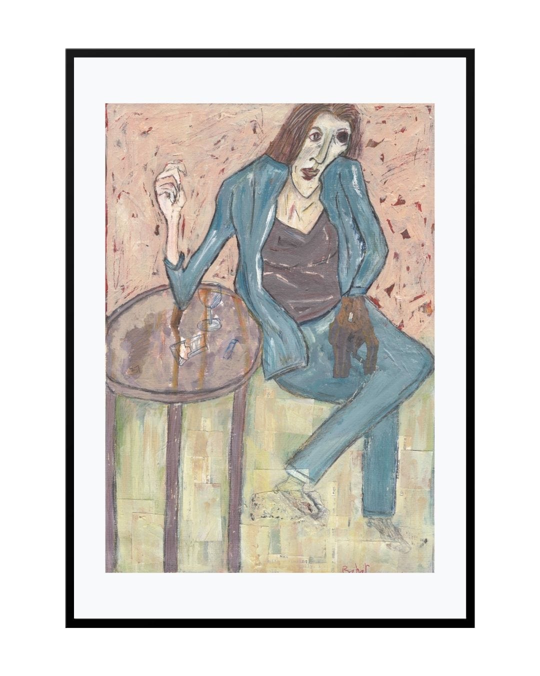 Posters, Prints, & Visual Artwork Glass-eyed Woman Print - Baseball Coach